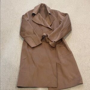 Uniqlo Tan Women's wool blend Coat